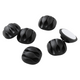 Mack 1071223 - 6 kabelhouders voor 3 kabels zelfklevend zwart | 6 stuks