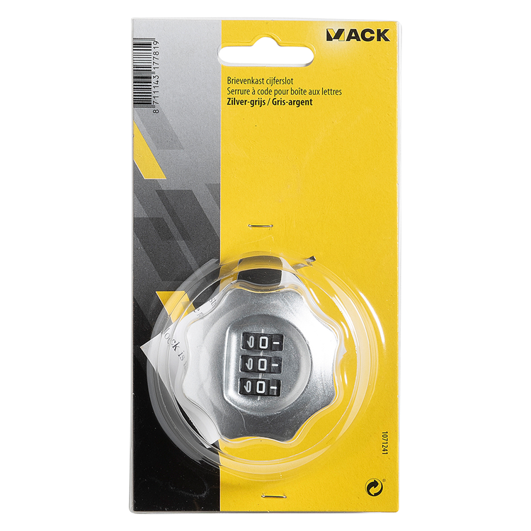 Afbeelding laden in galerijviewer, Mack 1071241 - brievenkast cijferslot grijs rond | 3 stuks
