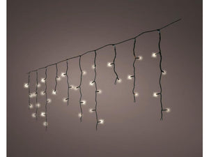 Lumineo icicle led verlichting 5m- 119led warmwit met 8-uurs timer en dimfunctie voor binnen en buiten