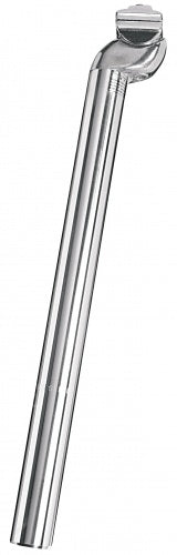 zadelpen vast 27.2 x 350 mm aluminium zilver