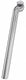 zadelpen vast 27.2 x 350 mm aluminium zilver