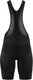 Craft core essence bib shorts w dames fietsbroek - zwart - zilver