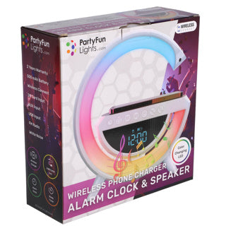 Load image into Gallery viewer, No brand wekkerradio + tel.oplader + speaker 23x23,5x8,4 cm
