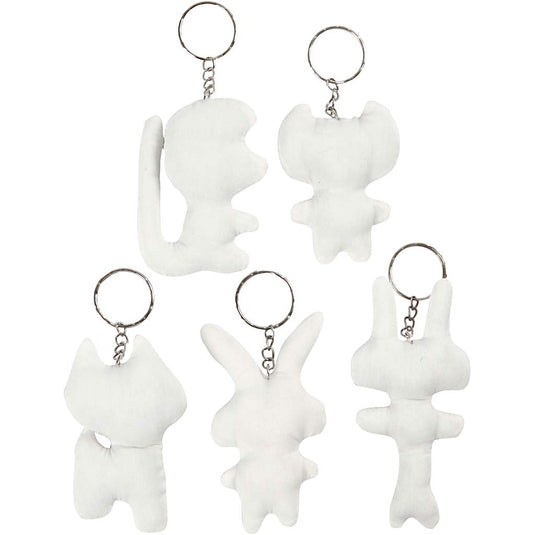 Creativ company https: www.cchobby.nl figuren-van-textiel-met-sleutelhanger-h-6-10-cm-5-stuk-1-doos
