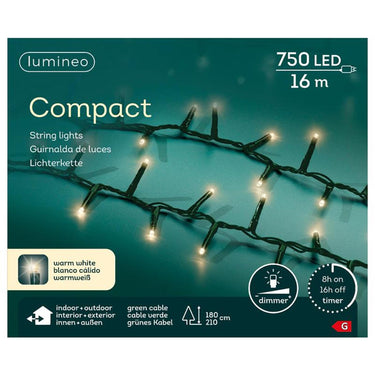 Lumineo led-verlichting compact lights buiten en binnen 1600cm-750 lamp warm wit