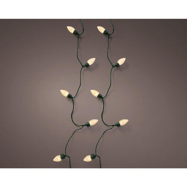 Lumineo led vintage kerstboom verlichtng 8 functie twinkel effect 50led 980cm groen soft gold