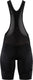 Craft core essence bib shorts w dames fietsbroek - zwart - zilver