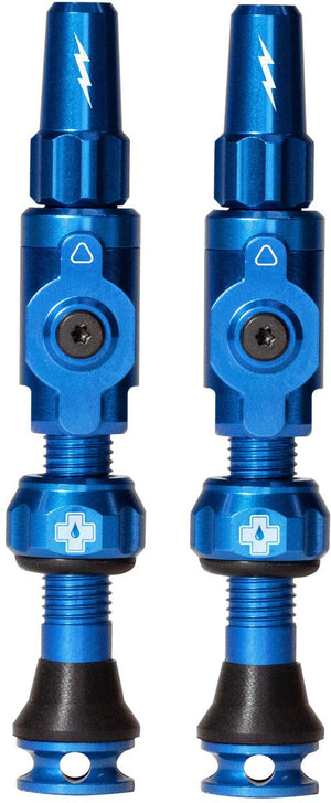 Muc-off tubeless ventiel big bore lite medium blue franse presta ventiel 35mm