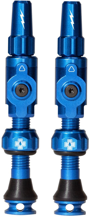 Muc-off tubeless ventiel big bore lite medium blue franse presta ventiel 35mm