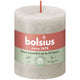 Bolsius rustiek stompkaars sandy grey ø68x80 mm 30 uur (4 stuks)