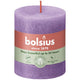 Bolsius rustiek stompkaars vibrant violet ø68x80 mm 30 uur (4 stuks)