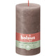 Bolsius rustiek stompkaars rustic taupe ø68x130 mm 60 uur (4 stuks)
