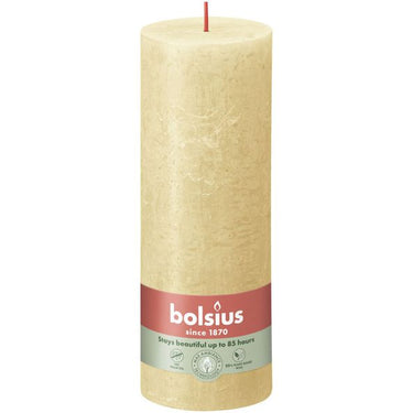 Bolsius rustiek stompkaars oat beige ø68x190 mm 85 uur (4 stuks)