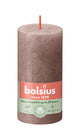 Bolsius rustiek stompkaars rustic taupe ø50x100 mm 30 uur (8 stuks)