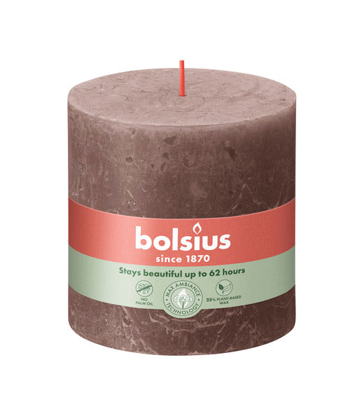 Bolsius rustiek stompkaars 100 100 rustic taupe a3