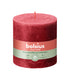 Bolsius rustiek stompkaars delicate red ø100x100 mm 62 uur (3 stuks)