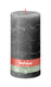 Bolsius rustiek stompkaars stormy grey ø100x200 mm 125 uur (4 stuks)