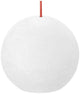 Bolsius rustiek bolkaars cloudy white ø76 mm 25 uur (6 stuks)