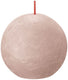 Bolsius rustiek bolkaars misty pink ø76 mm 25 uur (6 stuks)