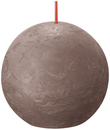 Bolsius rustiek bolkaars rustic taupe ø76 mm 25 uur (6 stuks)