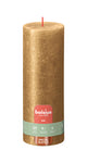 Bolsius stompkaars shimmer gold ø68x190 mm 85 uur (4 stuks)