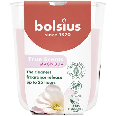 Bolsius geurglas true scents magnolia ø73x80 mm 25 uur (6 stuks)