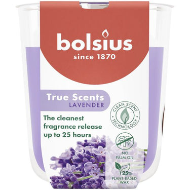 Bolsius geurglas true scents lavender ø73x80 mm 25 uur (6 stuks)
