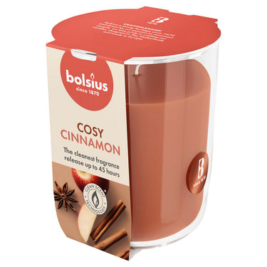 Bolsius geurglas true scents apple cinnamon ø85x97 mm 45 uur (4 stuks)