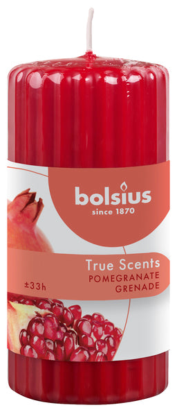 Bolsius pillar true scents pomegranate ø58x120 mm 33 uur (6 stuks)
