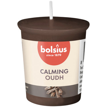 Bolsius votive rond true scents oud wood ø45x53 mm 15 uur (24 stuks)