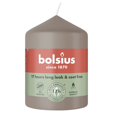 Bolsius stompkaars light taupe ø58x80 mm 17 uur (6 stuks)