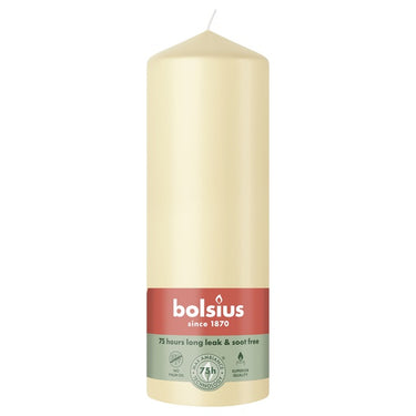 Bolsius stompkaars beige ø68x200 mm 75 uur (6 stuks)