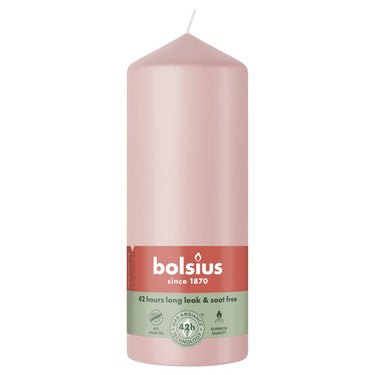 Bolsius stompkaars misty pink ø58x150 mm 42 uur (6 stuks)