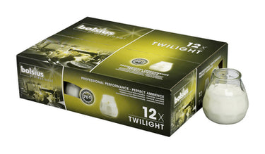 Bolsius twilight transparant (12 stuks)