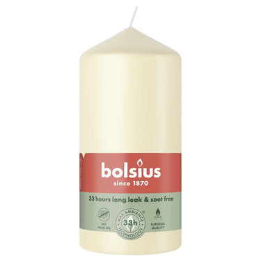 Bolsius stompkaars soft pearl ø58x120 mm 33 uur (6 stuks)
