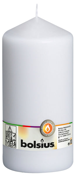 Bolsius stompkaars wit ø98x200 mm 120 uur (8 stuks)