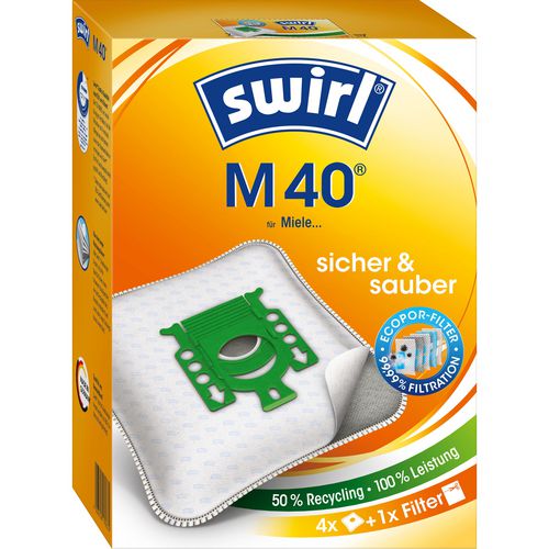 Stofzuigerzak swirl m40 wit
