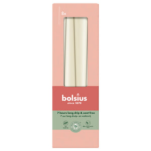 Bolsius gotische kaarsen soft pearl ø24x245 mm 7 uur (8x 4 stuks)