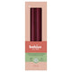 Bolsius gotische kaarsen metallic red ø24x245 mm 7 uur (8x 4 stuks)