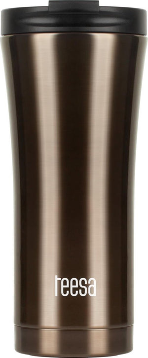 Teesa tsa0008 - roestvrijstalen thermobeker, 500 ml, bruin