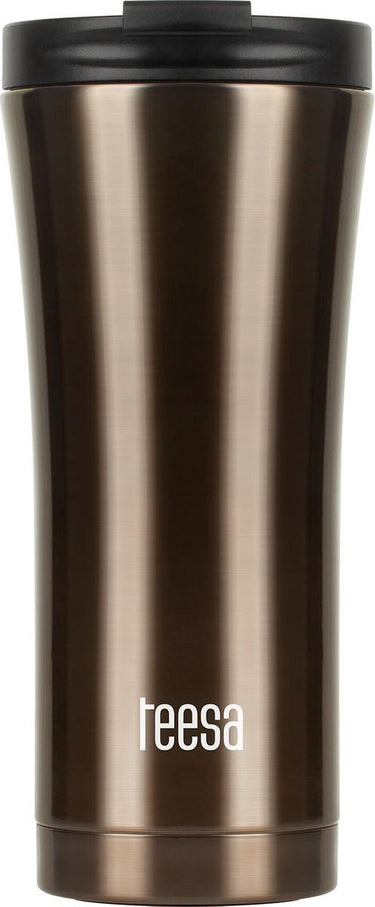 Teesa tsa0008 - roestvrijstalen thermobeker, 500 ml, bruin