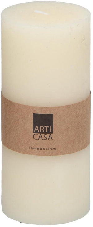 Arti casa stompkaars ø7 x 16 cm - 65 branduren - ivoor