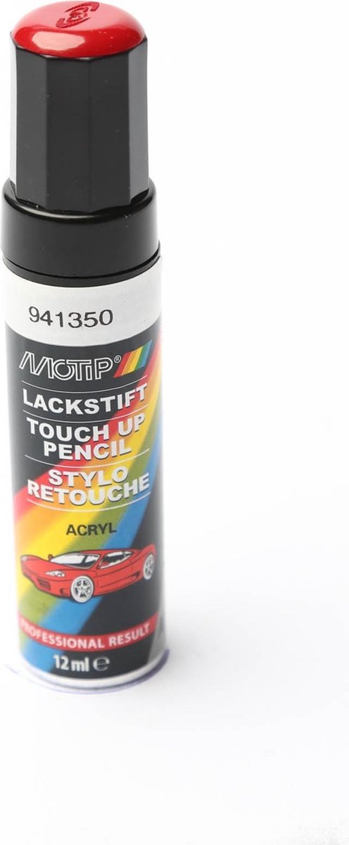 ギャラリービューアに画像をロードする, Motip 941350 - auto lakstift - rood - 12 ml

