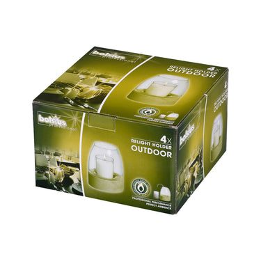 Bolsius relight houder outdoor ø80x150 mm (4 stuks)