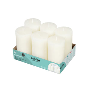 Bolsius professional stompkaars rustiek 130 68 mm zacht paarl 43 branduren (6 stuks)