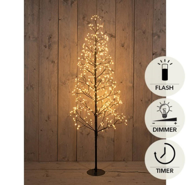 Chargez l'image dans la visionneuse de la galerie, Anna's collection verlichte kerstboom 720led classic warm h150cm met flits functie, dimmer en timer ip44
