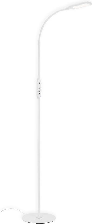 Briloner office remote - led vloerlamp - witte staande lamp - dimbaar - cct - met afstandsbediening - 140m