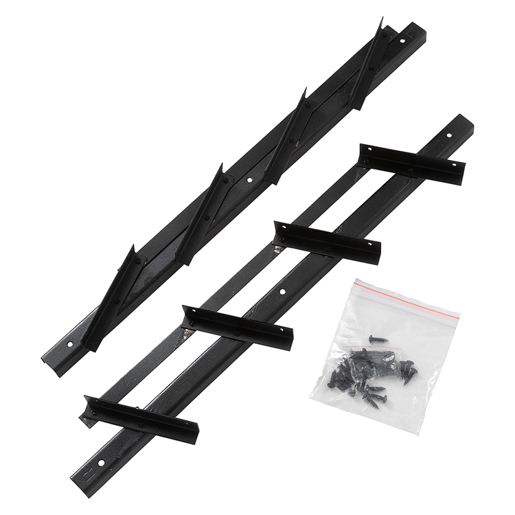 Afbeelding laden in galerijviewer, Mack 1074599 - multiflex shutters 50 cm rvs zwart txt gecoat | 2 stuks
