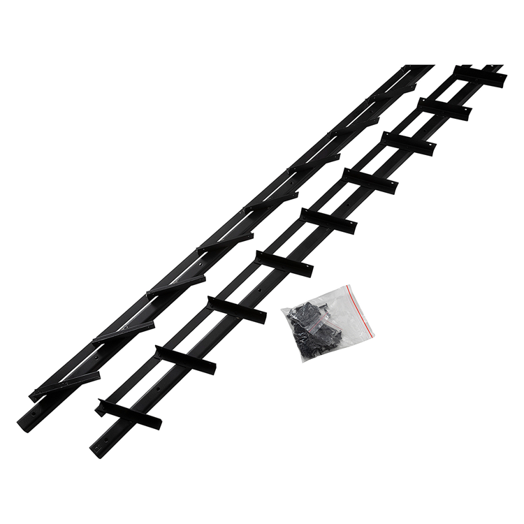 Afbeelding laden in galerijviewer, Mack 1074601 - multiflex shutters 165 cm rvs zwart txt gecoat | 2 stuks
