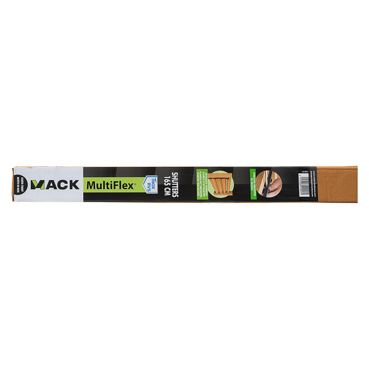 Afbeelding laden in galerijviewer, Mack 1074601 - multiflex shutters 165 cm rvs zwart txt gecoat | 2 stuks
